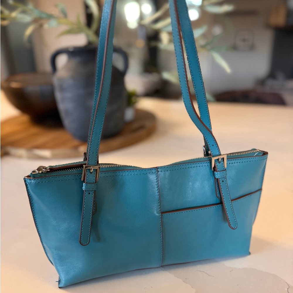 Vintage Hobo Friar bag with houndstooth interior